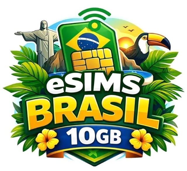 Esim Chip Virtual Internet Brasil 10gb Esims 10 Gb